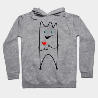 Beautiful flork say i love you Hoodie